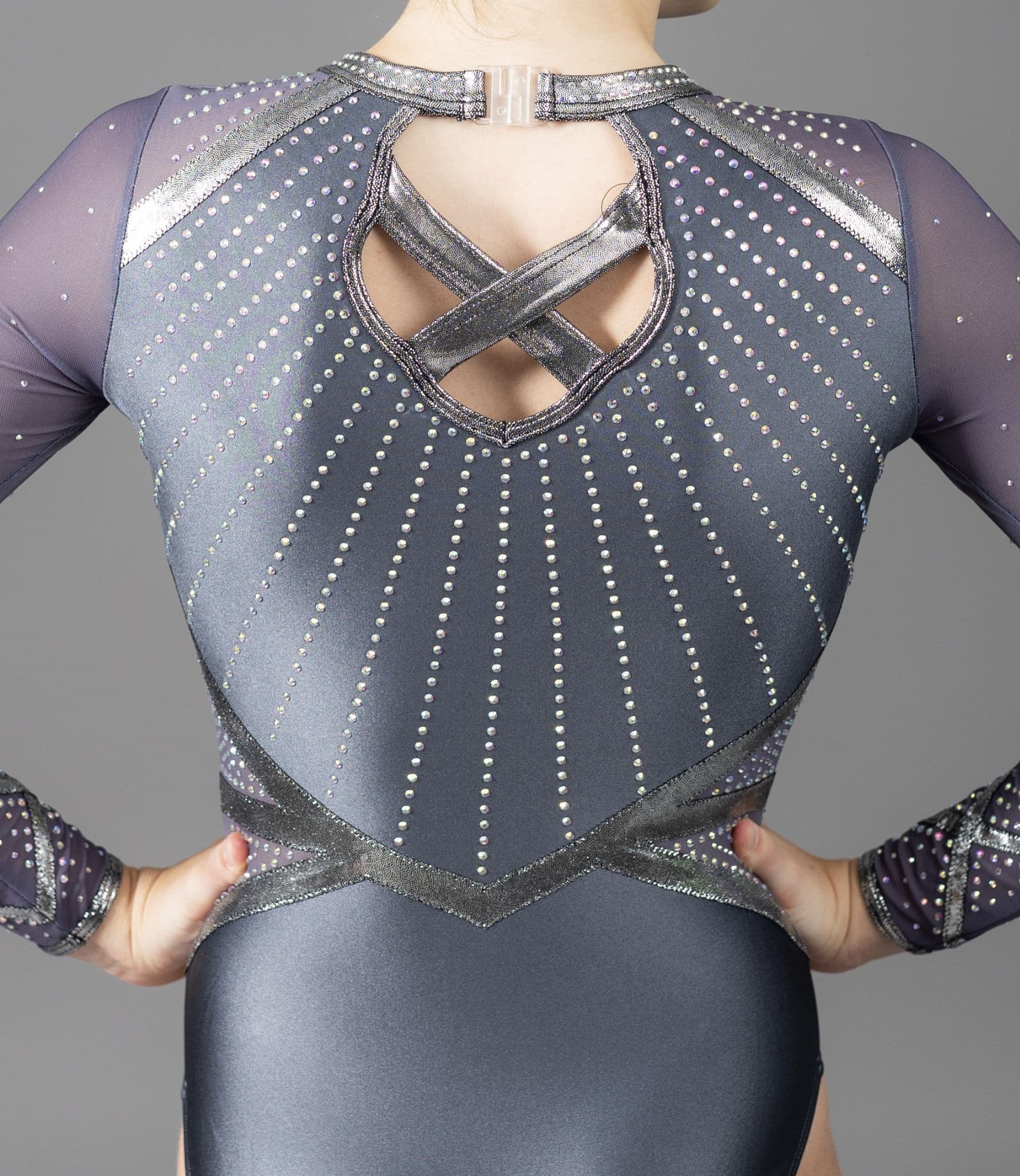 Bella Leotard Satin Grey - Image 7