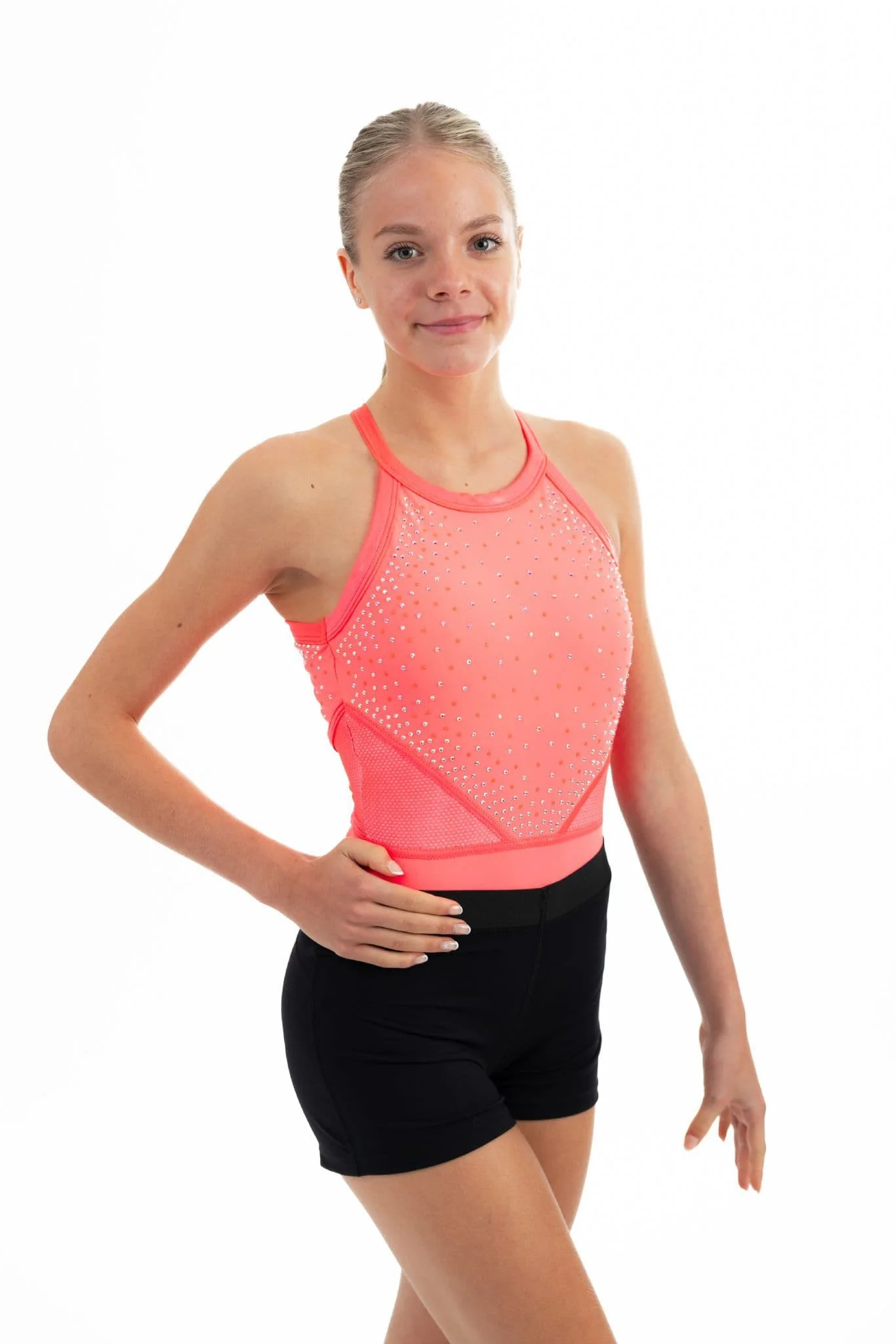 Black Lyrca Shorts - Elastic Waist - Image 3