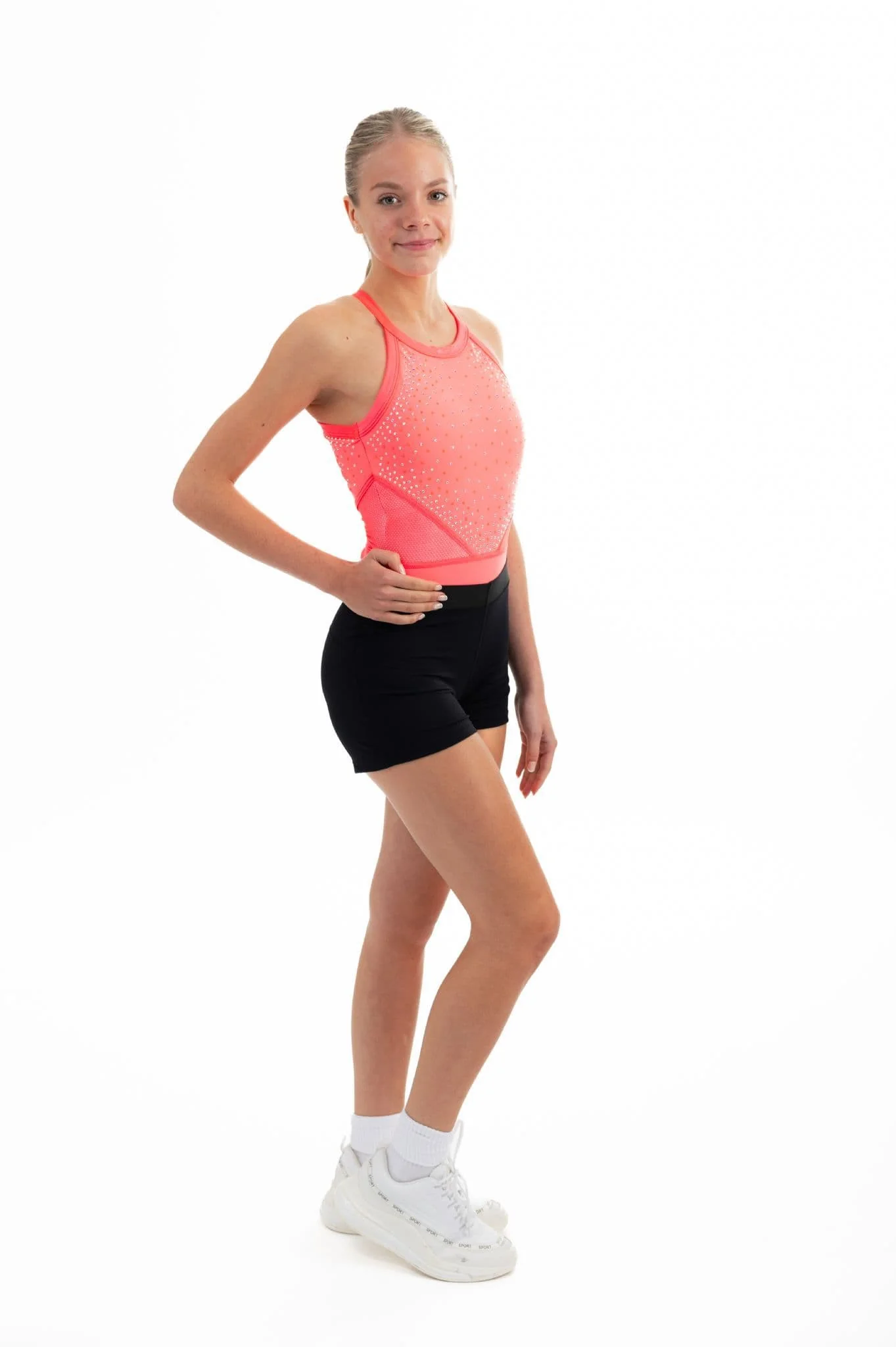 Black Lyrca Shorts - Elastic Waist - Image 5
