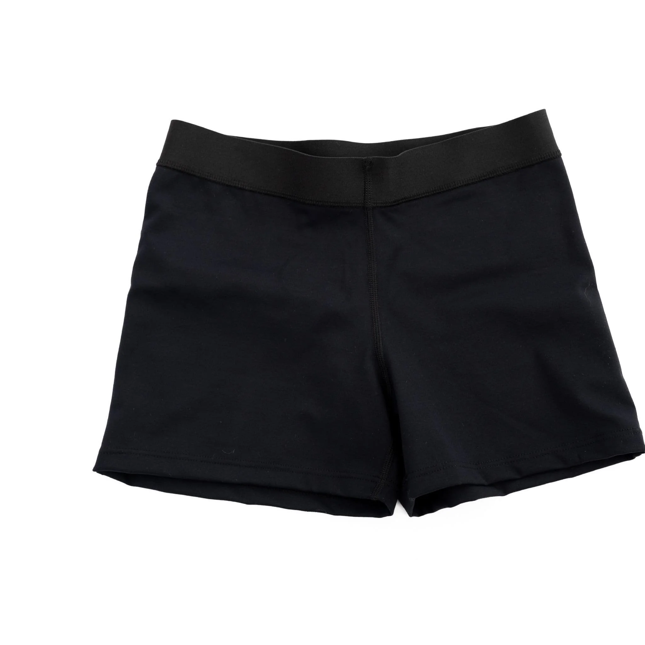 Black Lyrca Shorts - Elastic Waist - Image 8