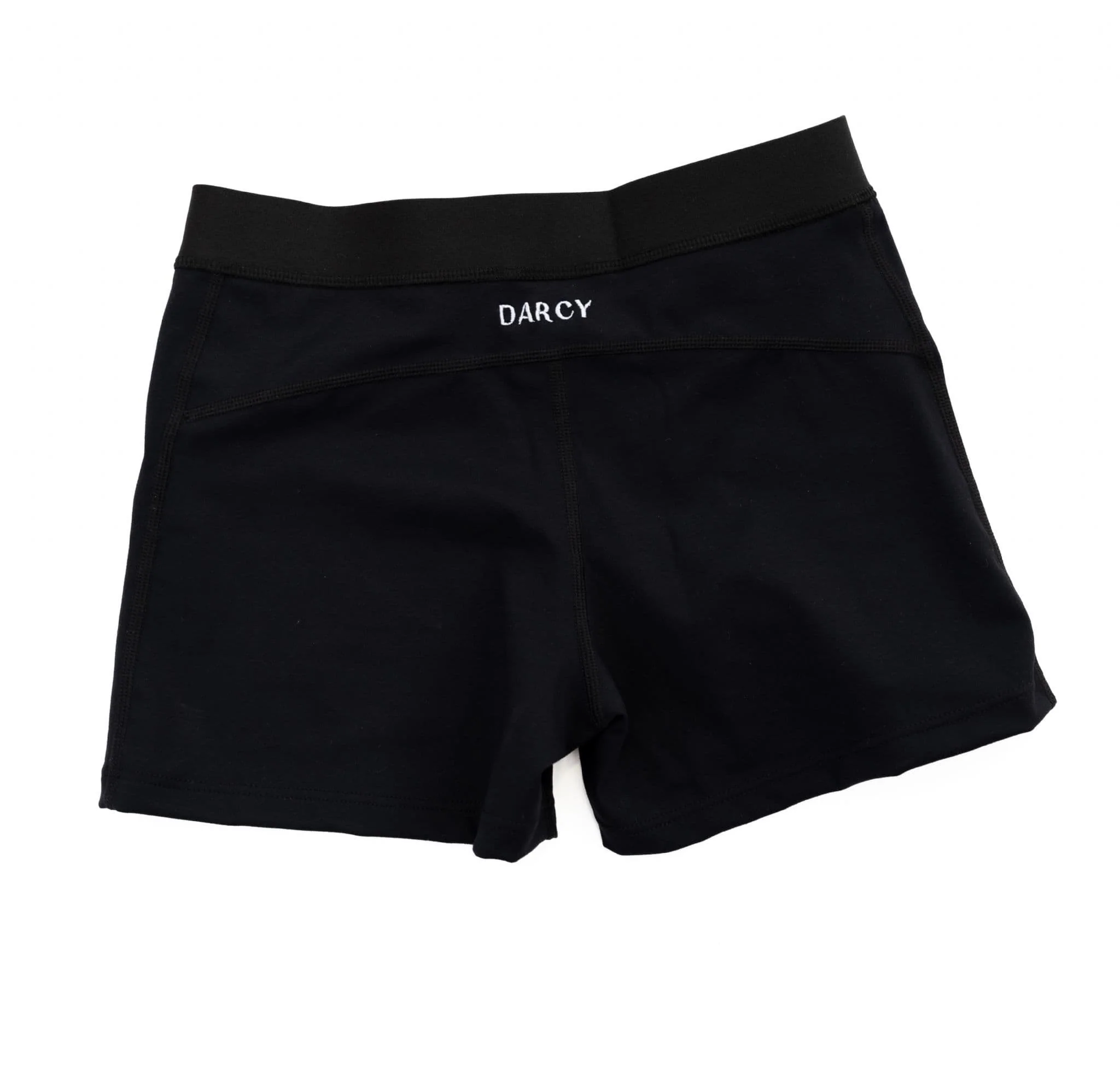 Black Lyrca Shorts - Elastic Waist - Image 9