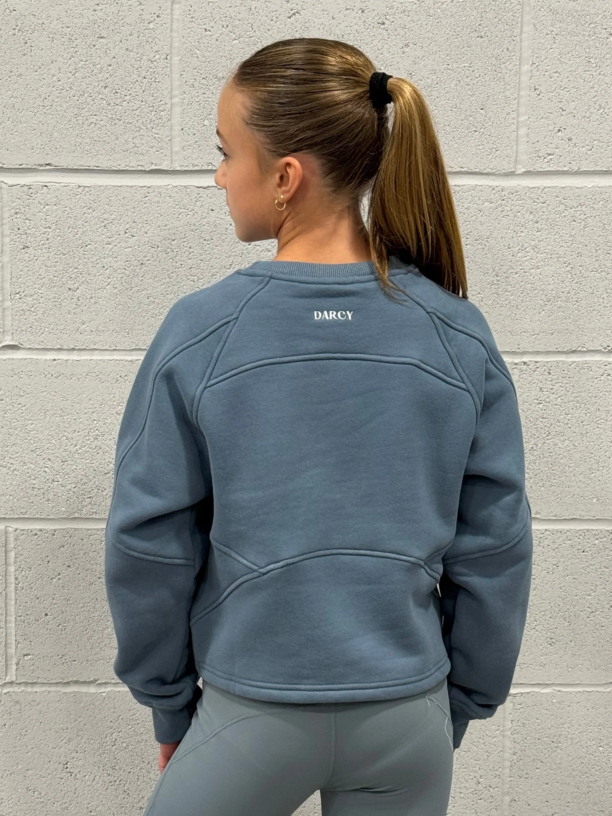 Soft Blue Crew Sweater - Image 4