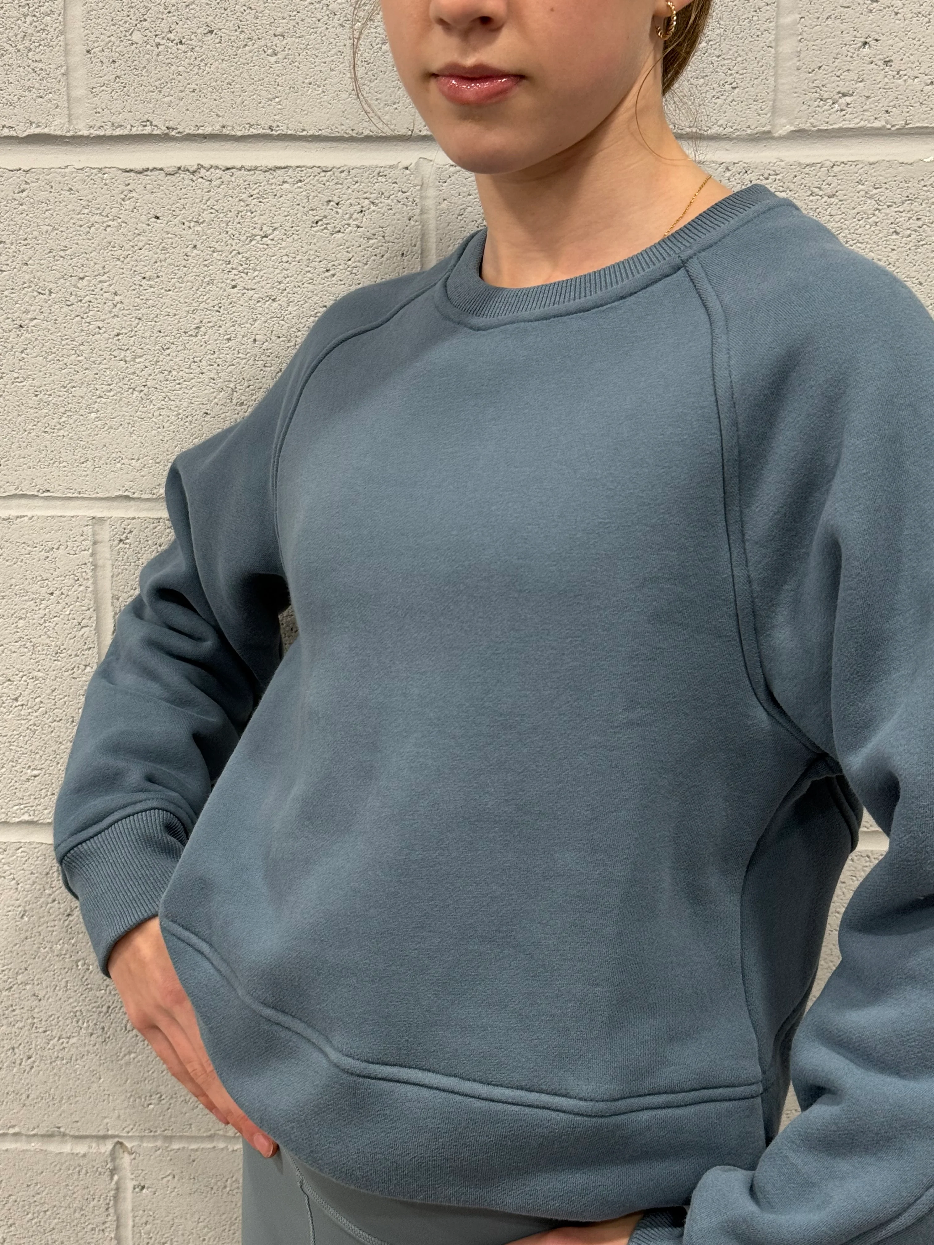 Soft Blue Crew Sweater - Image 9