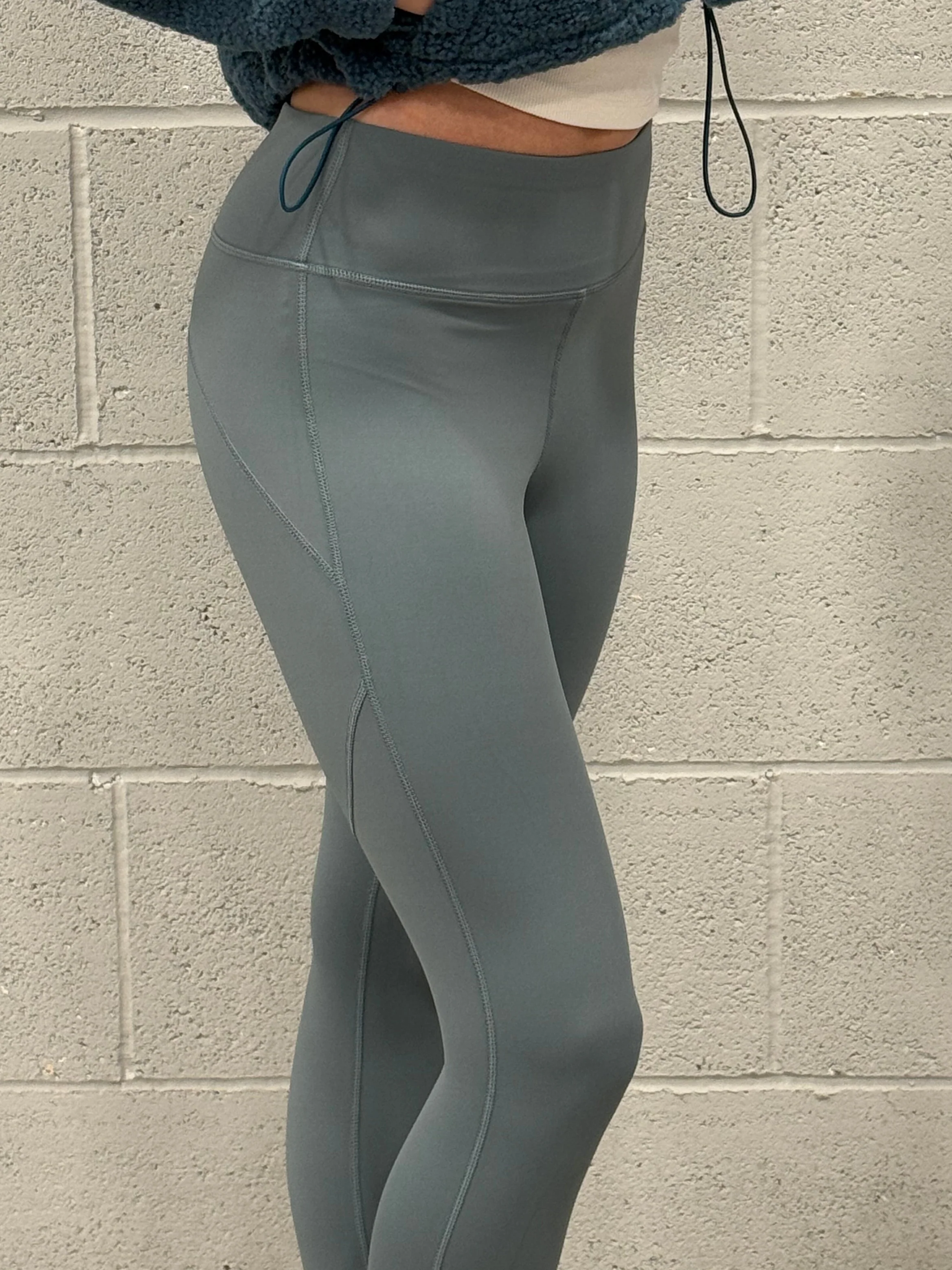 Blue Soft Lycra Leggings - Image 6