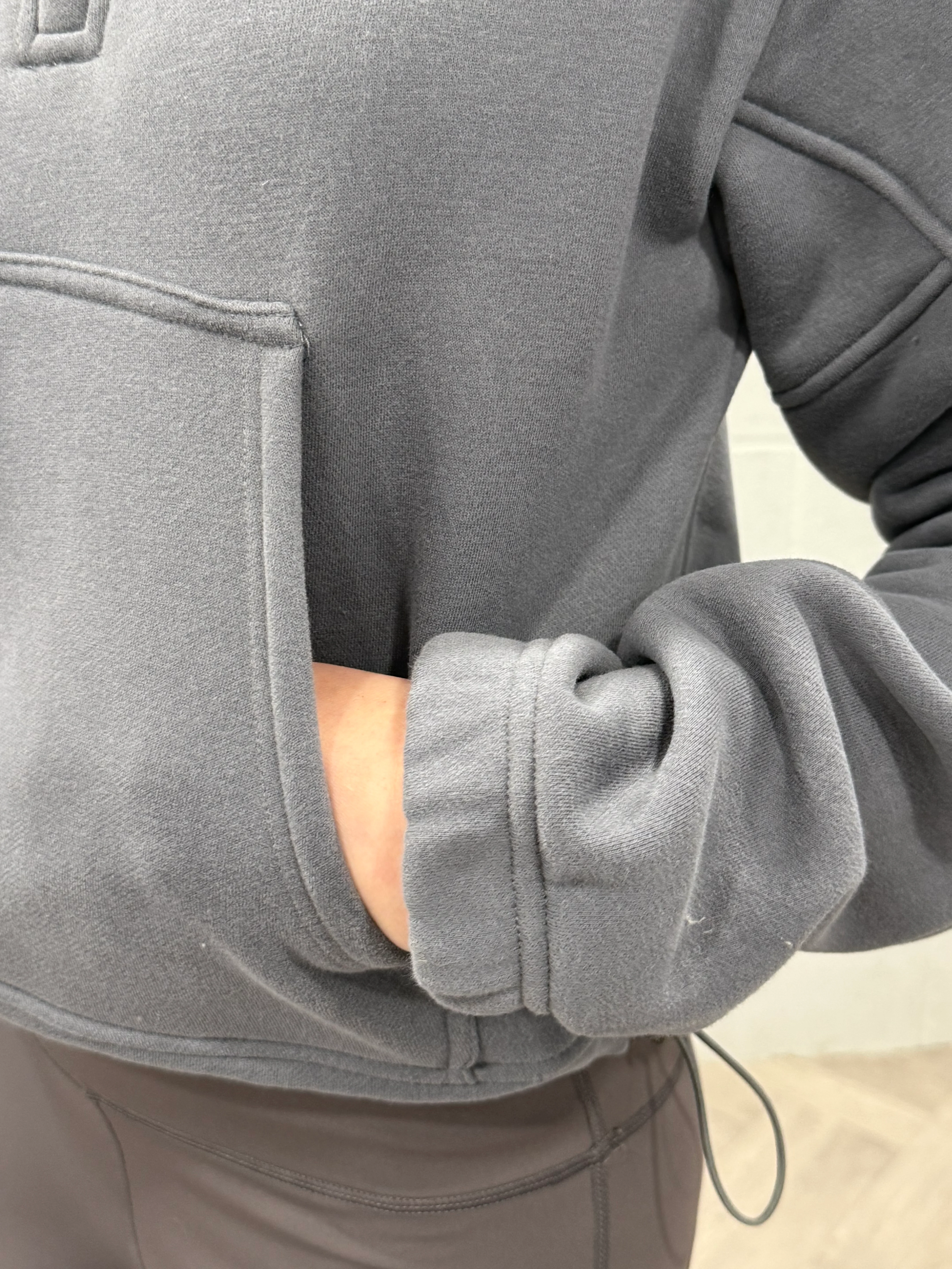 Soft Grey Zip-Up Sweater - Image 10