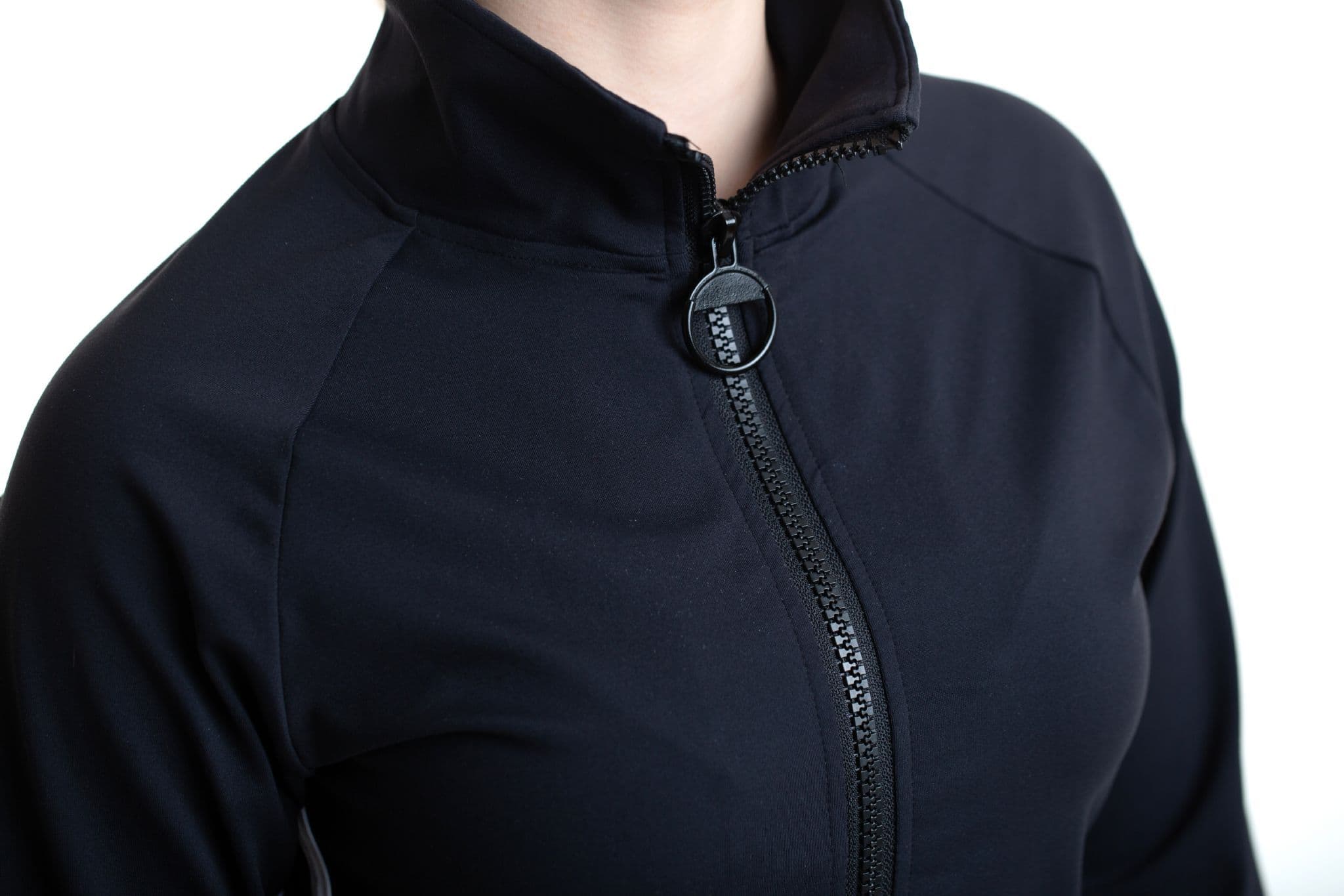 Lycra Tracksuit Jacket - EBONY BLACK - Image 4