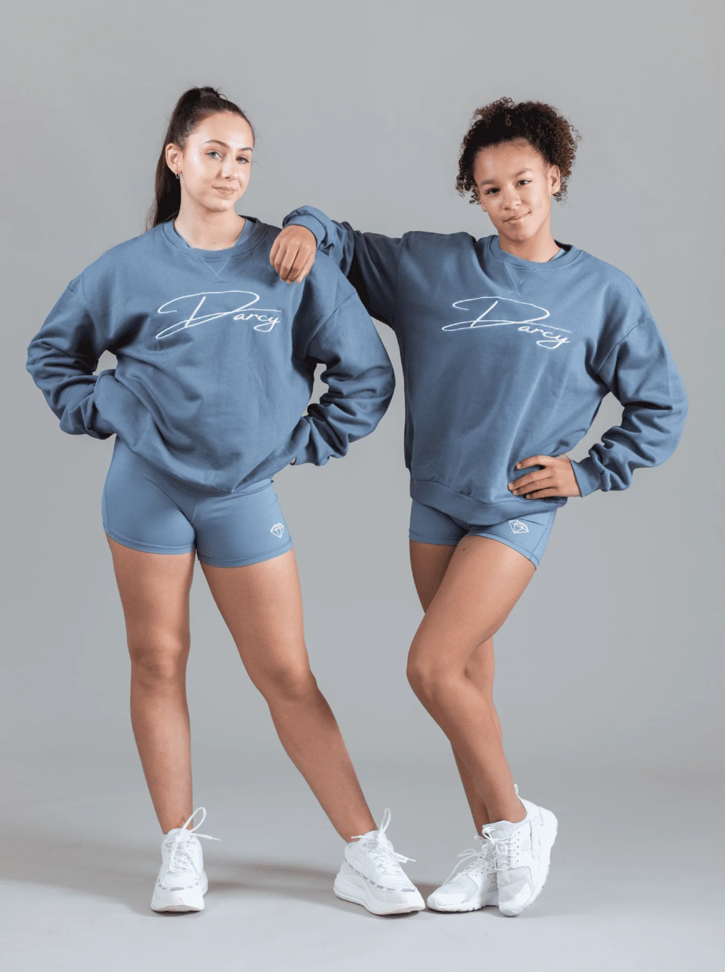 Soft Blue Sports Shorts - Image 3