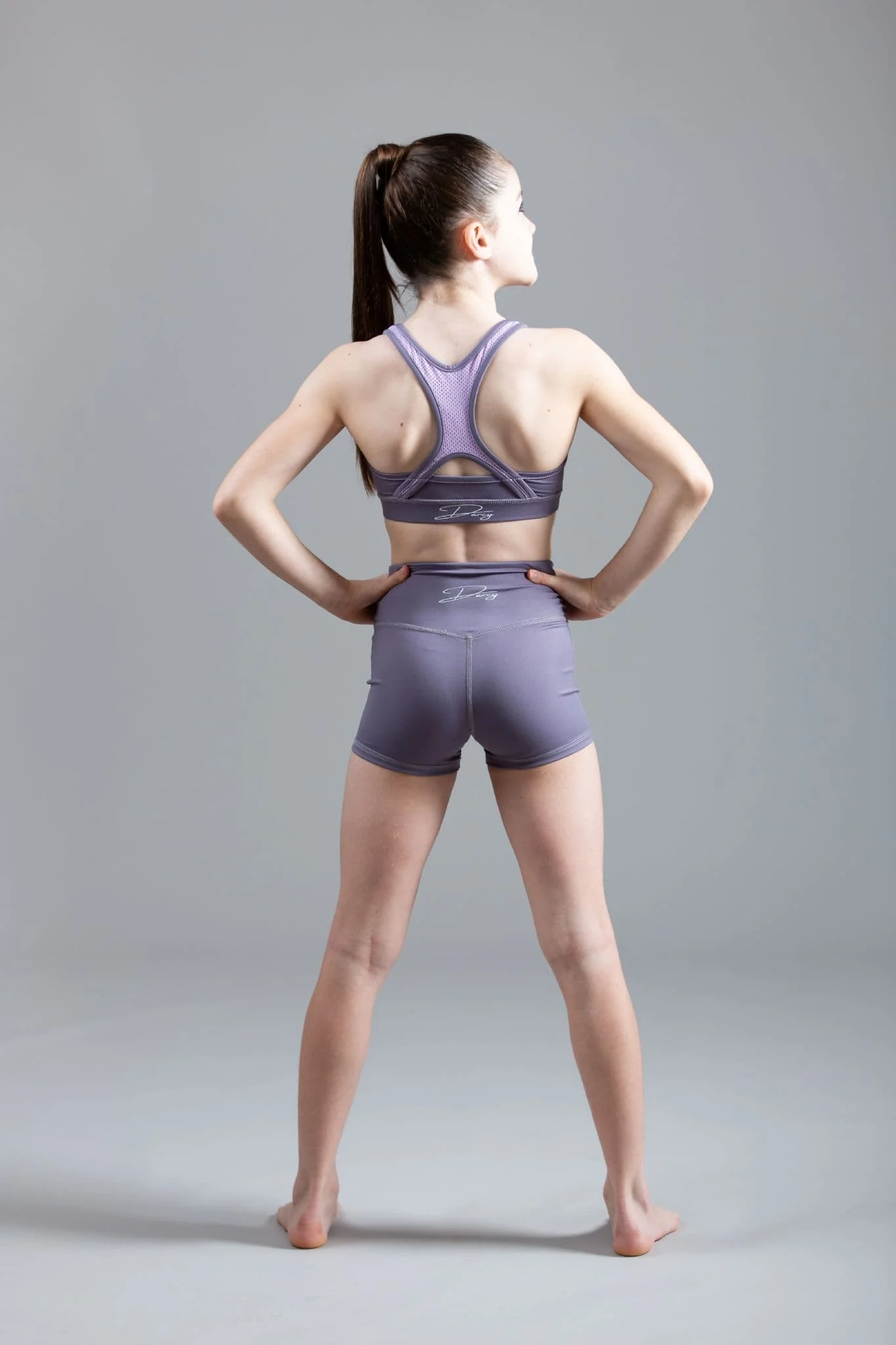 Soft Lilac Sports Shorts - Image 2
